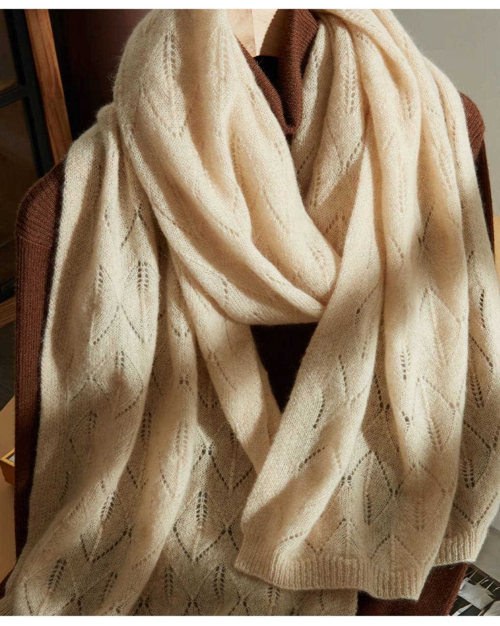 Women's Soft Knitted Cashmere Scarf
